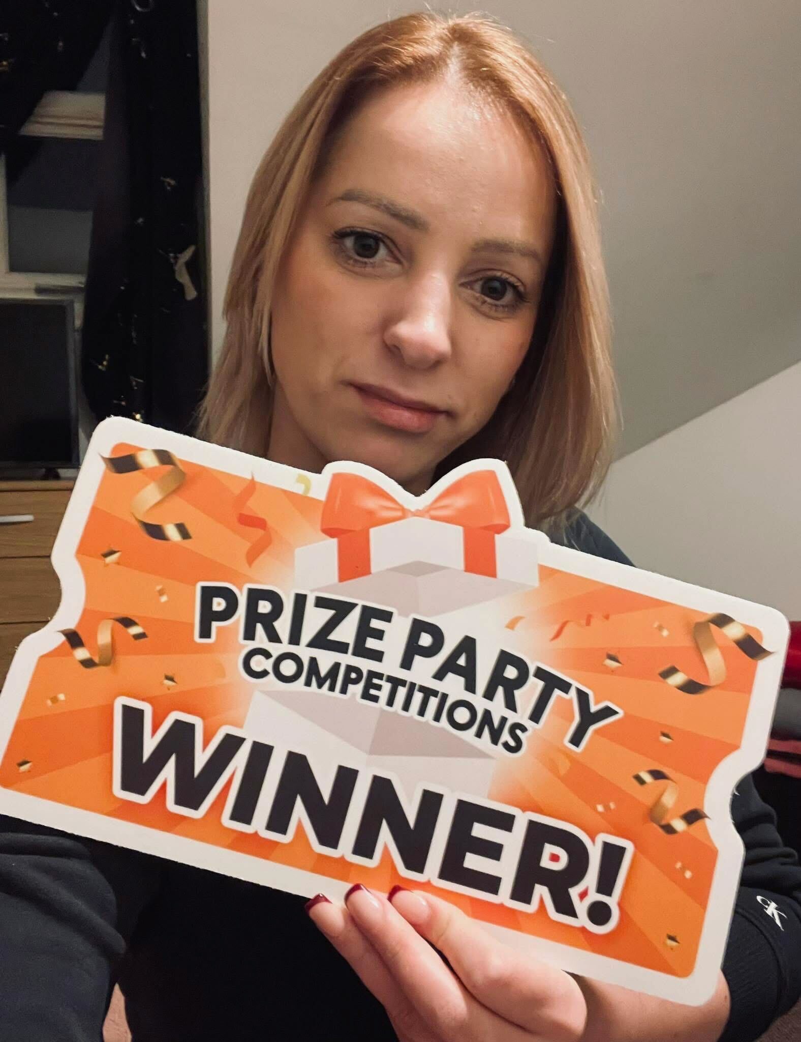 Prize Party Competitions Facebook ad: CARS, TECH, HOLIDAYS, CASH, BEAUTUY, HOME GOODS, INSTANT…