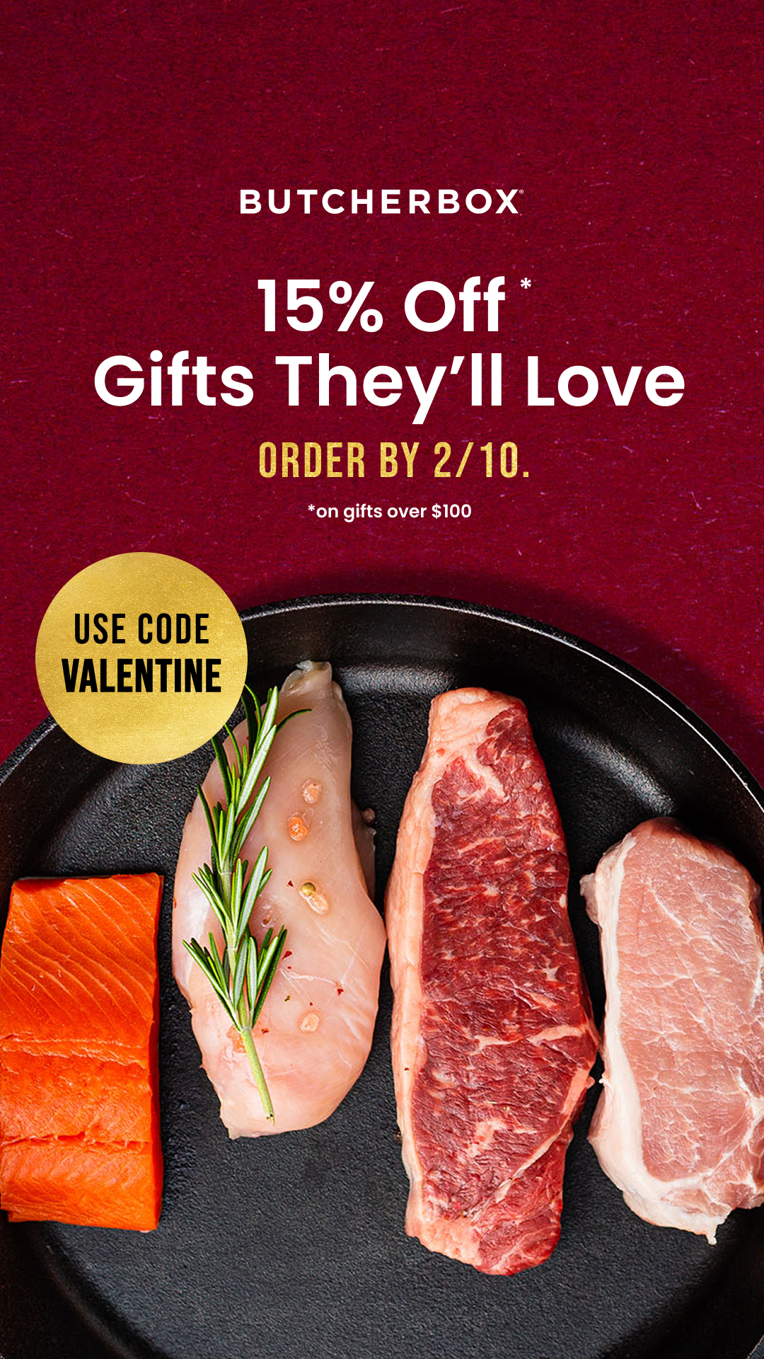ButcherBox Facebook ad