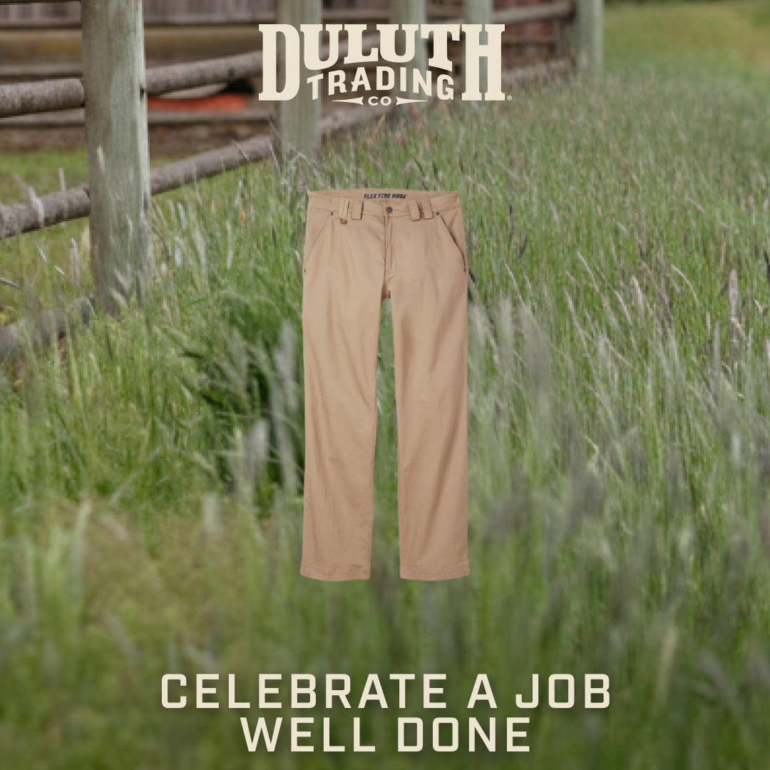 Duluth Trading Company Facebook ad: From job site canvas to everyday knits, smart…