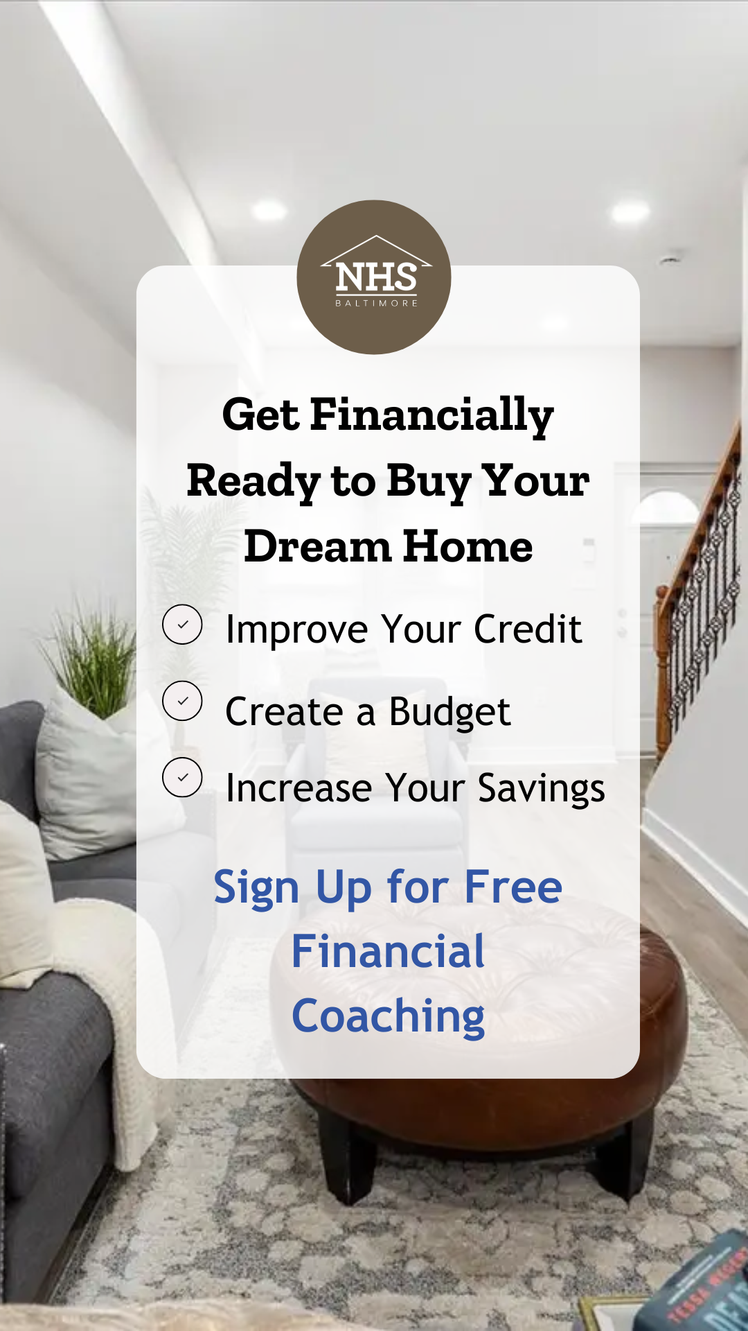 Neighborhood Housing Services of Baltimore Facebook ad from May 8, 2026