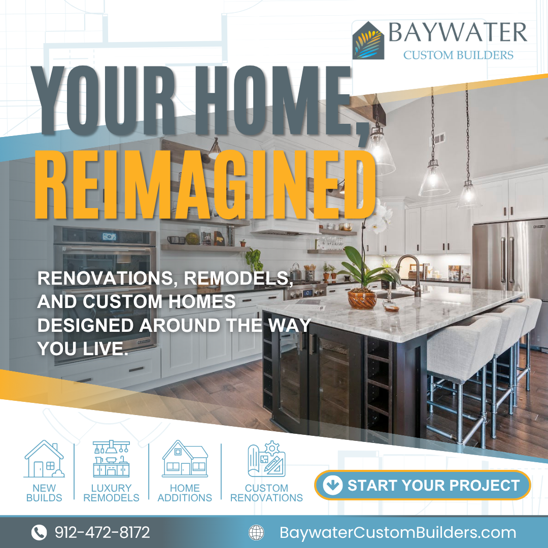 Baywater Custom Builders Facebook ad: Remodel. Renovate. Build.