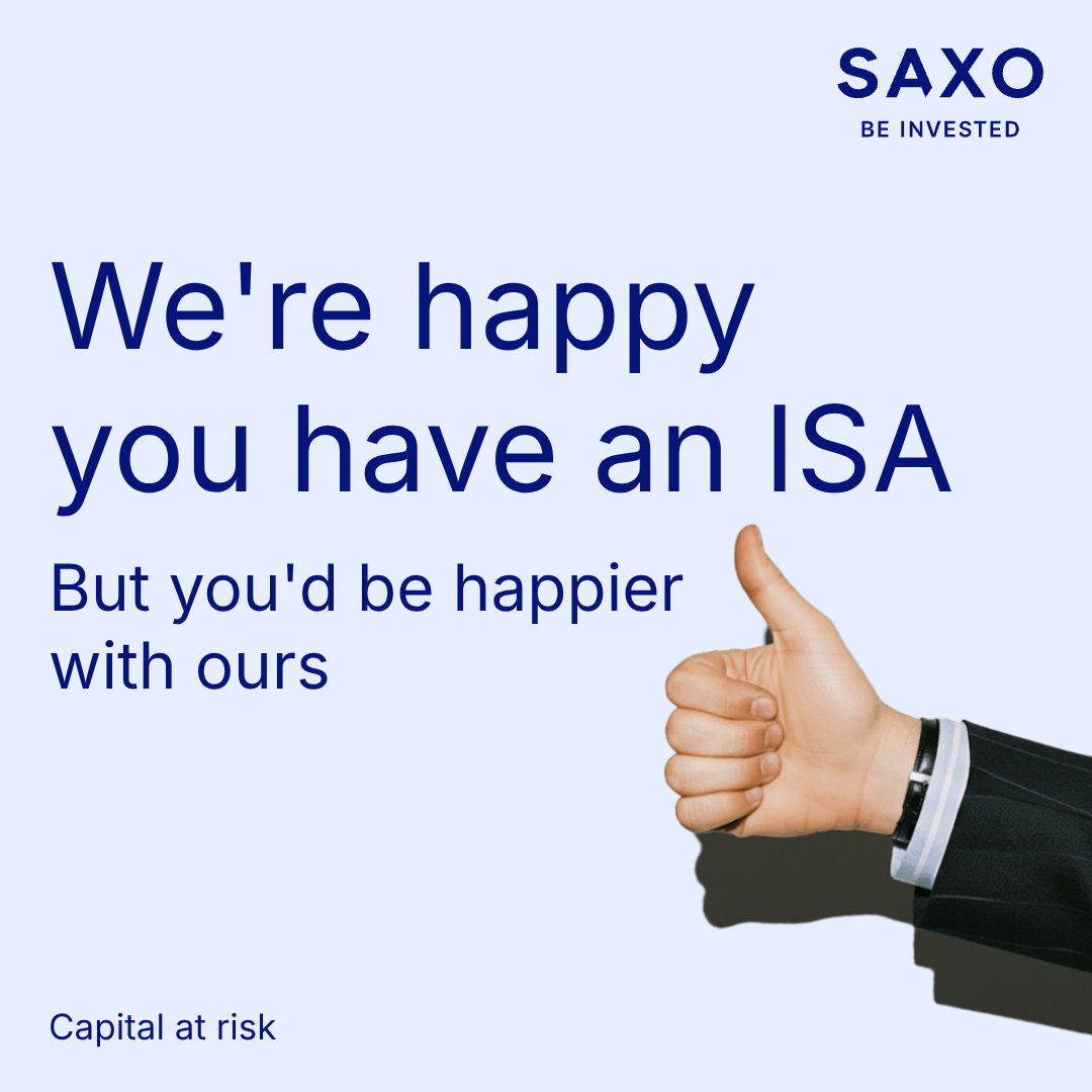 Saxo UK Facebook ad
