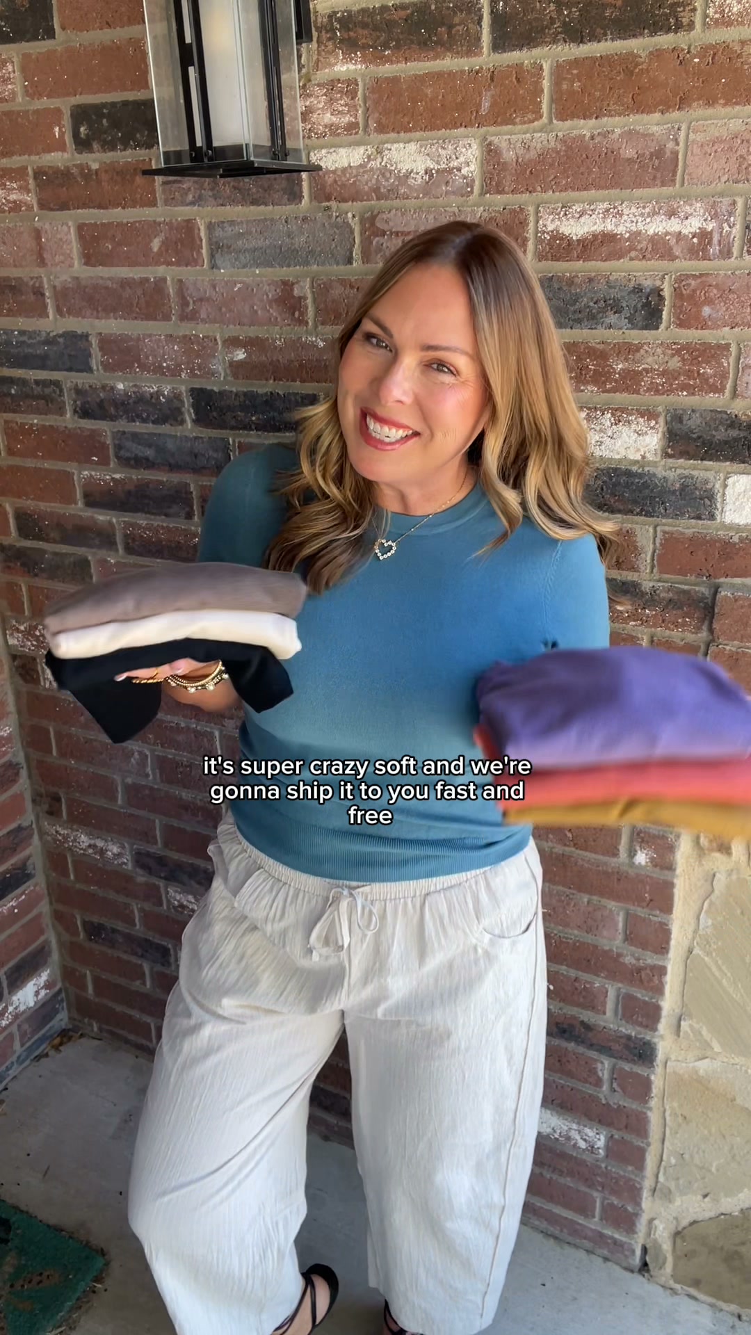 Filly Flair Facebook ad: $32 Cozy Knit Sweater in 7 Colors