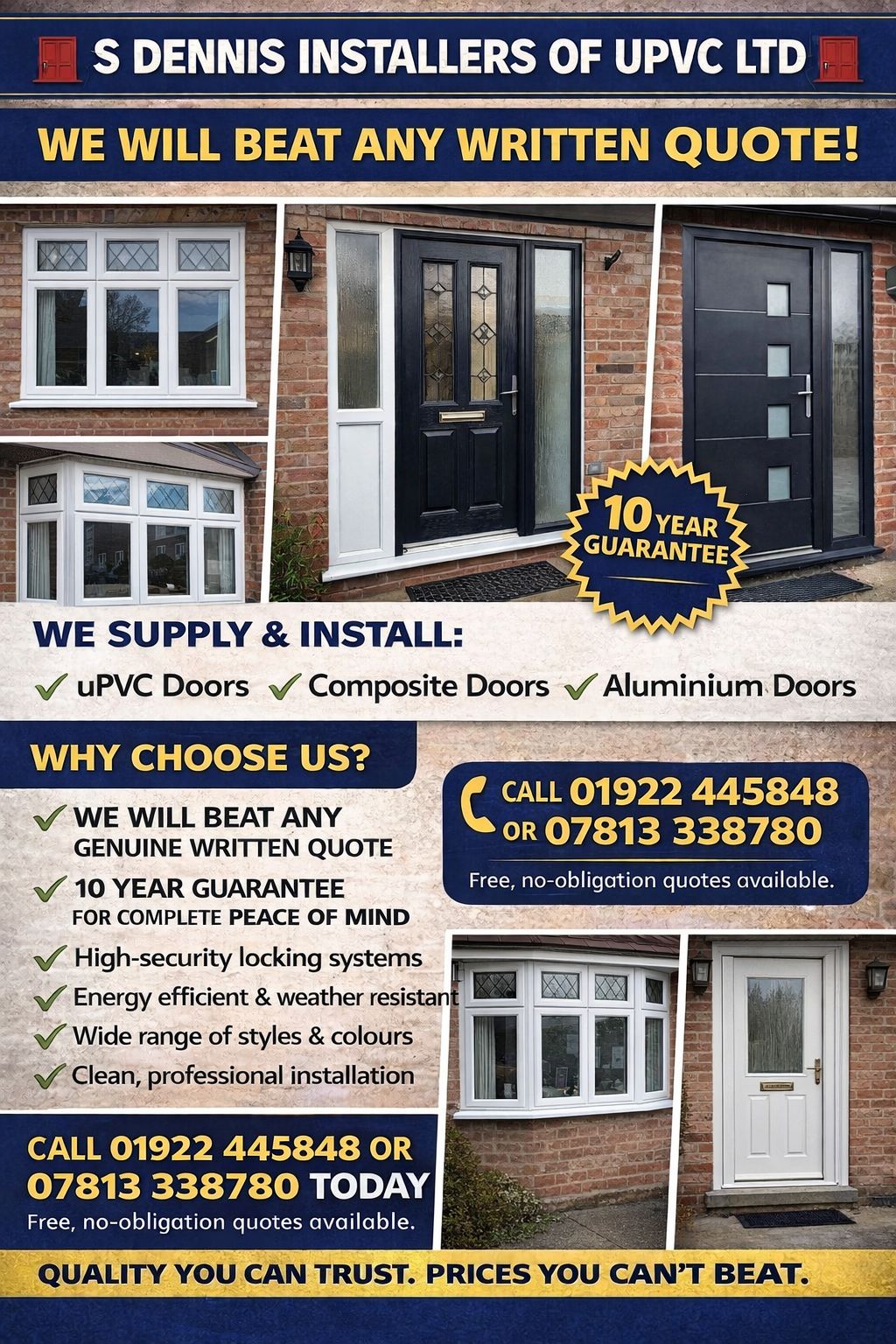 S Dennis installers of upvc Facebook ad: S DENNIS INSTALLERS OF UPVC LTD