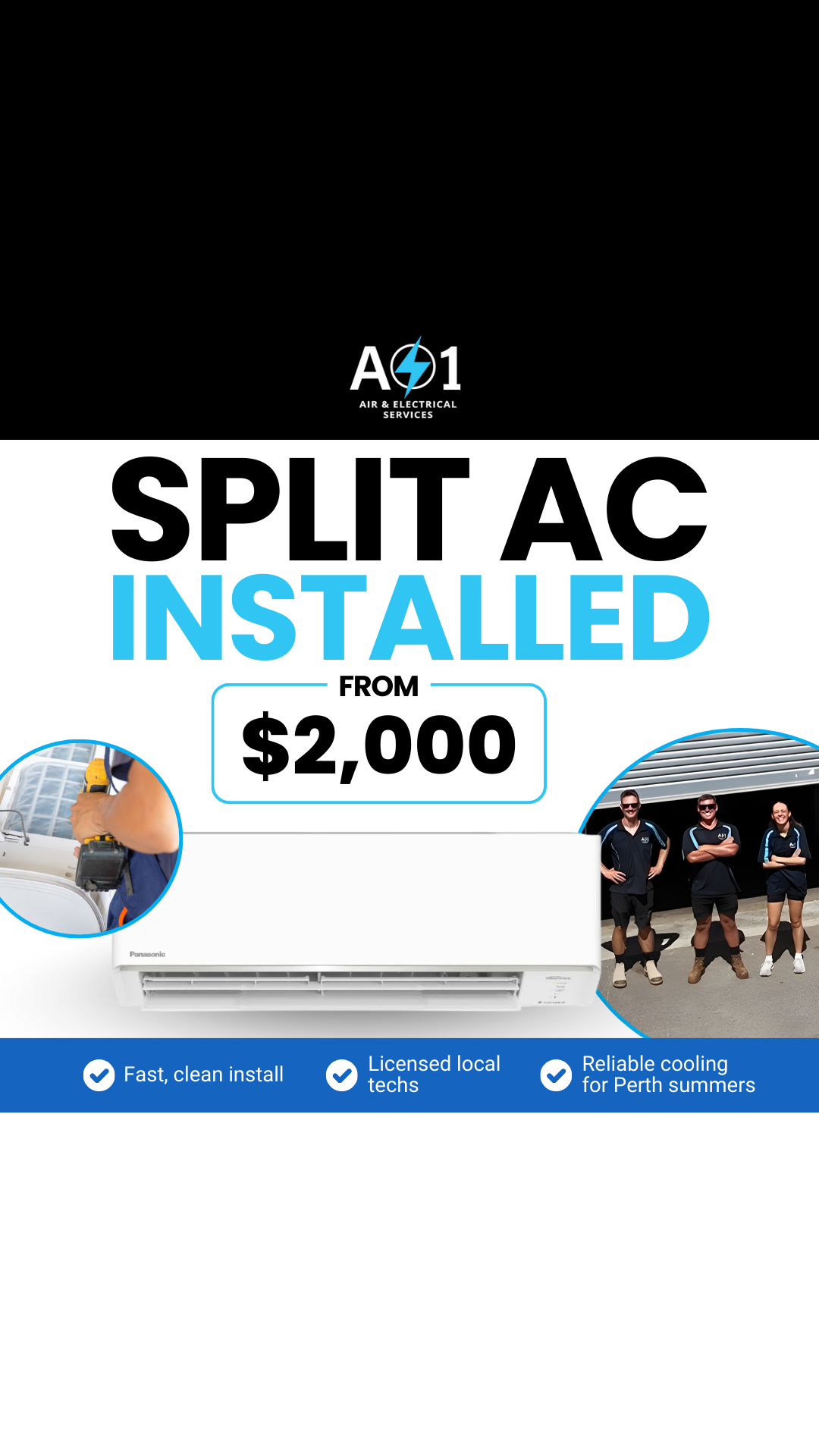 A1Air&Electrical  Facebook ad