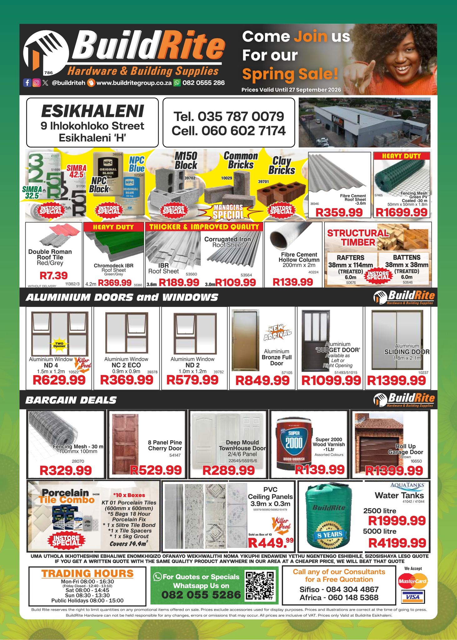 Build Rite Hardware Facebook ad