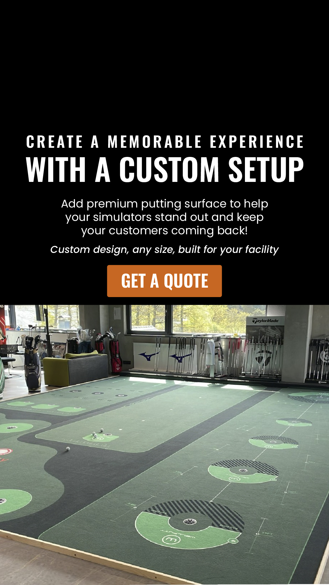 Wellputt Golf Facebook ad