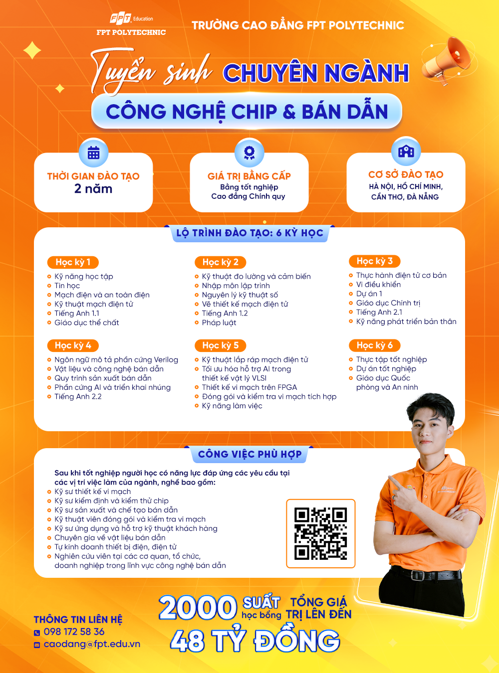 Cao đẳng FPT Polytechnic Facebook ad: ĐĂNG KÝ 2 PHÚT CÓ NGAY KẾT QUẢ. 2K8 XÉT TUYỂN NGAY!