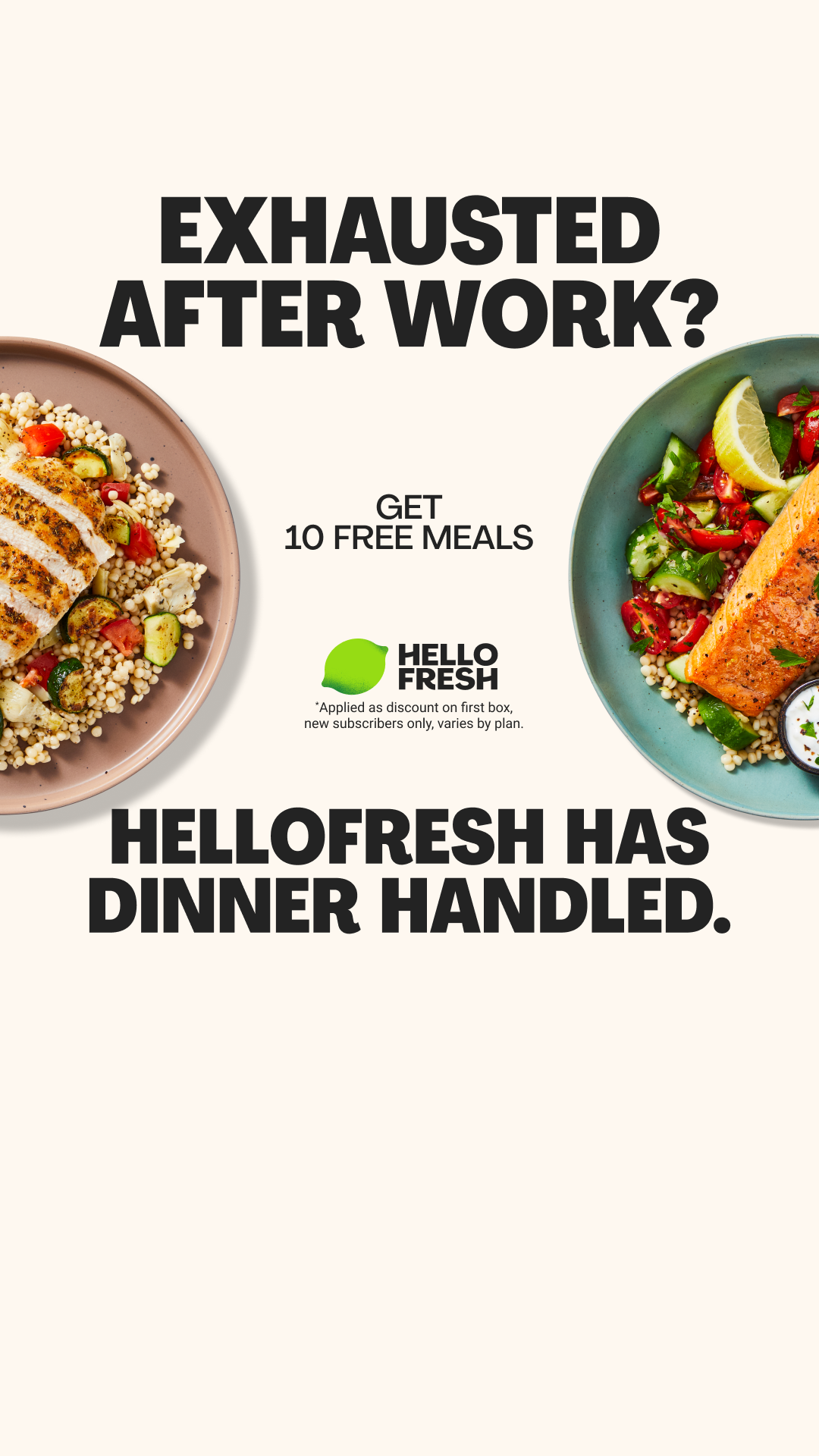 HelloFresh Facebook ad