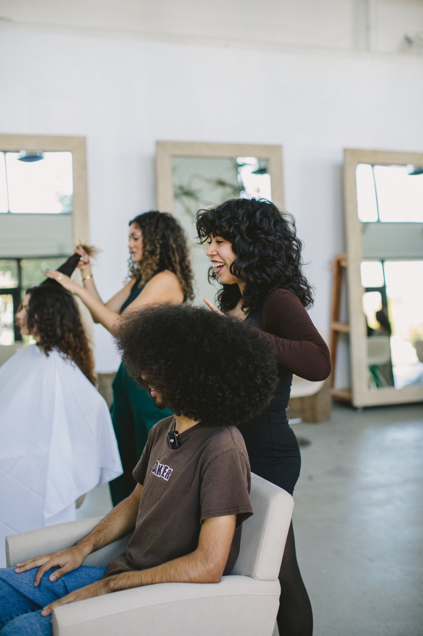 Curly Hair Salon Facebook ad: Maintain Your Curls for $75.