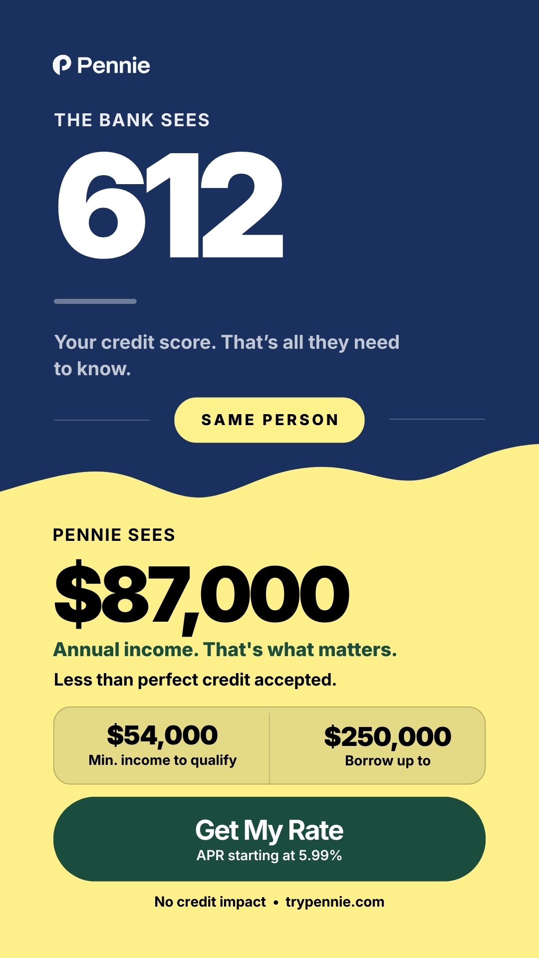 Hey Pennie Facebook ad