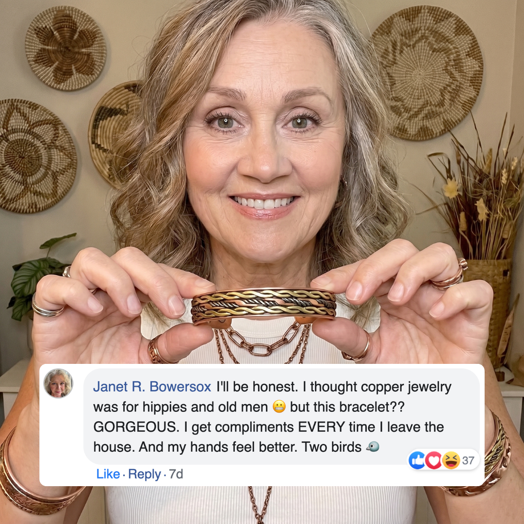 Vera’s Copper Jewelry Facebook ad