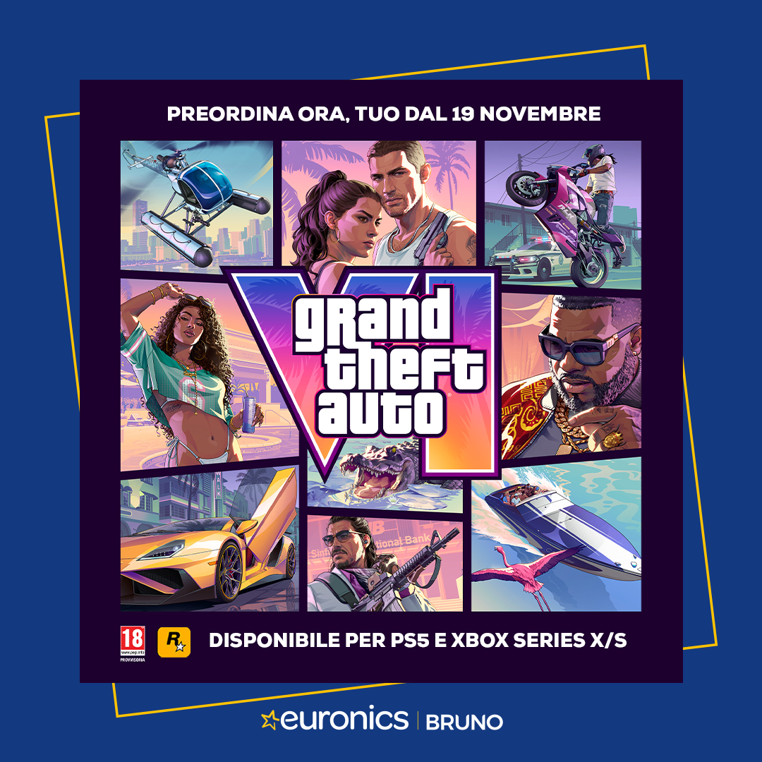 Bruno Euronics Facebook ad: GTA VI sta arrivando.