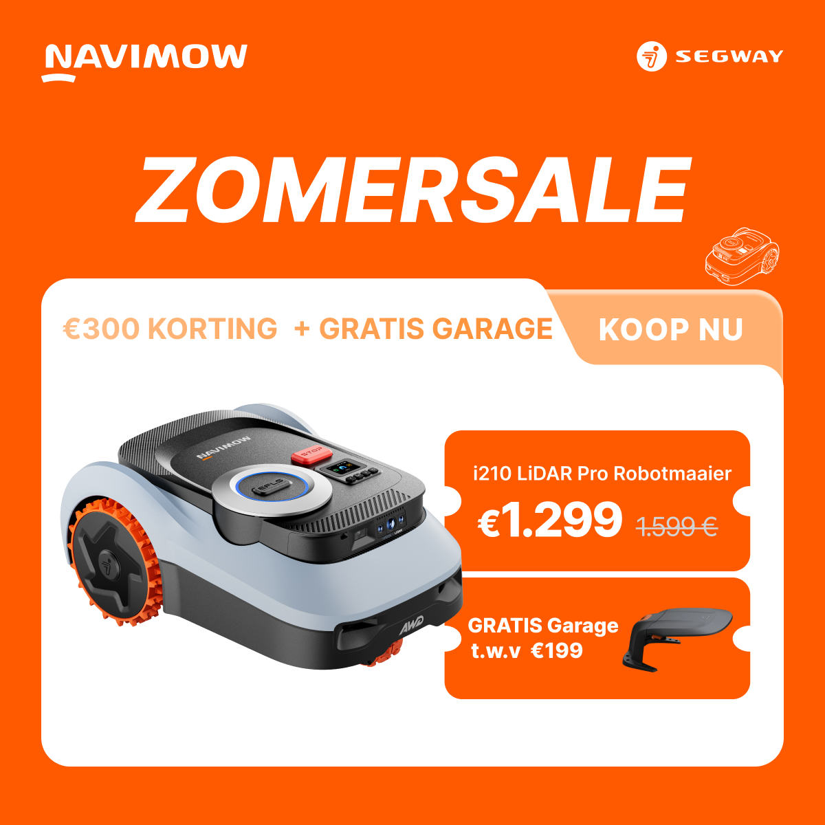 Segway Navimow Facebook ad: i2 LiDAR Pro: Beste prijs van het jaar