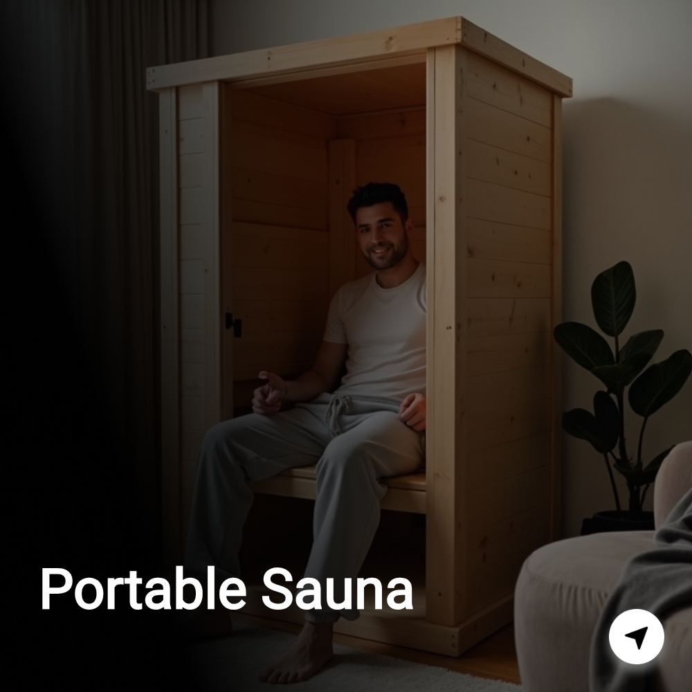 BuyersQuest Now Facebook ad: Portable Sauna.