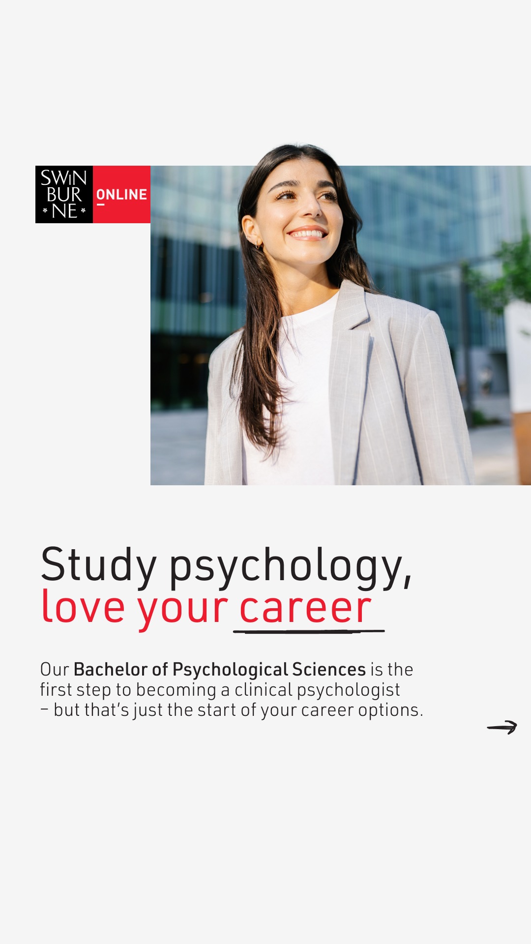 Swinburne Online Facebook ad