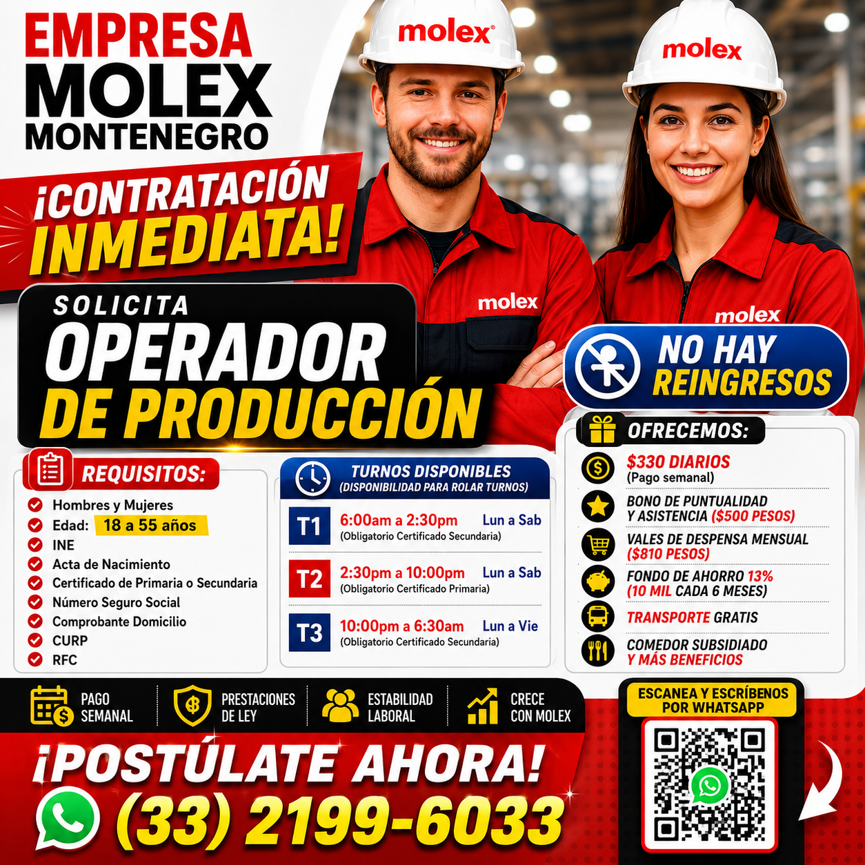 Don Chambas GDL Facebook ad: Operador de Producción