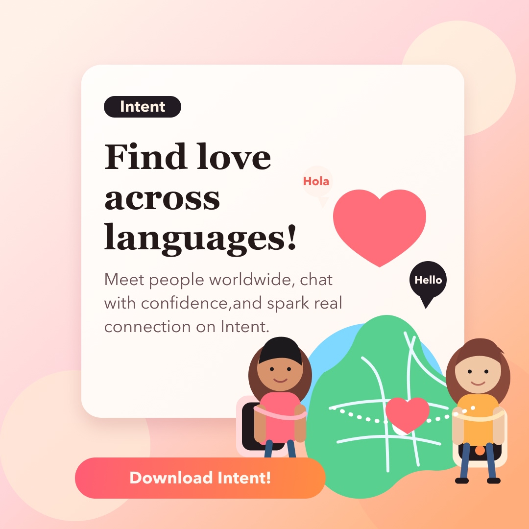 Intent: Closer Across Language Facebook ad