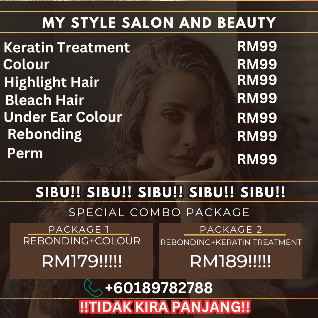 My Style Salon And Beauty Facebook ad: ALL99 SEMUA99全部99
