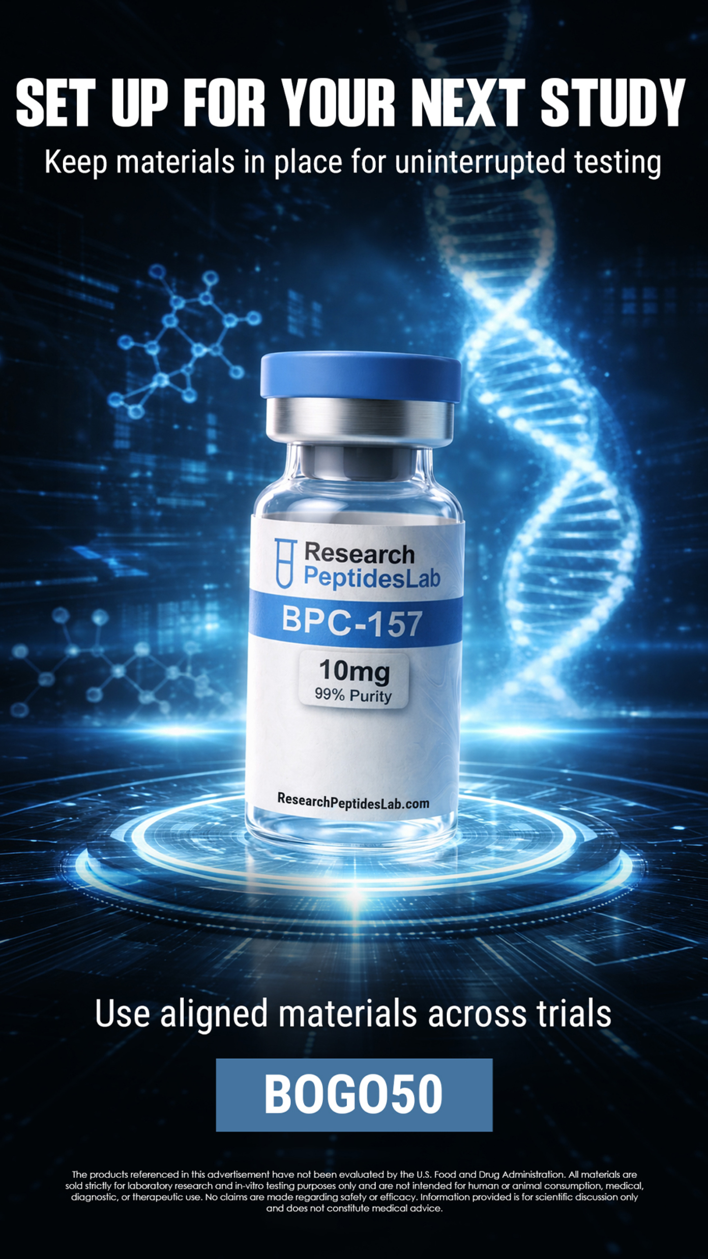 Research Peptides Lab Facebook ad