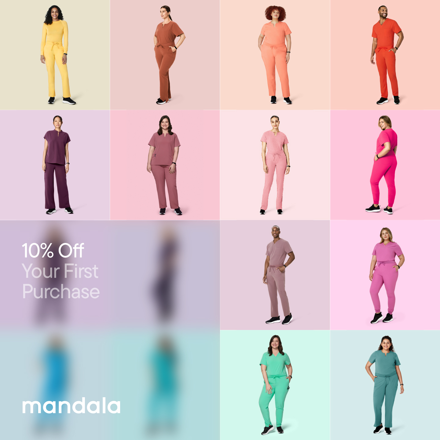 Mandala Scrubs Facebook ad