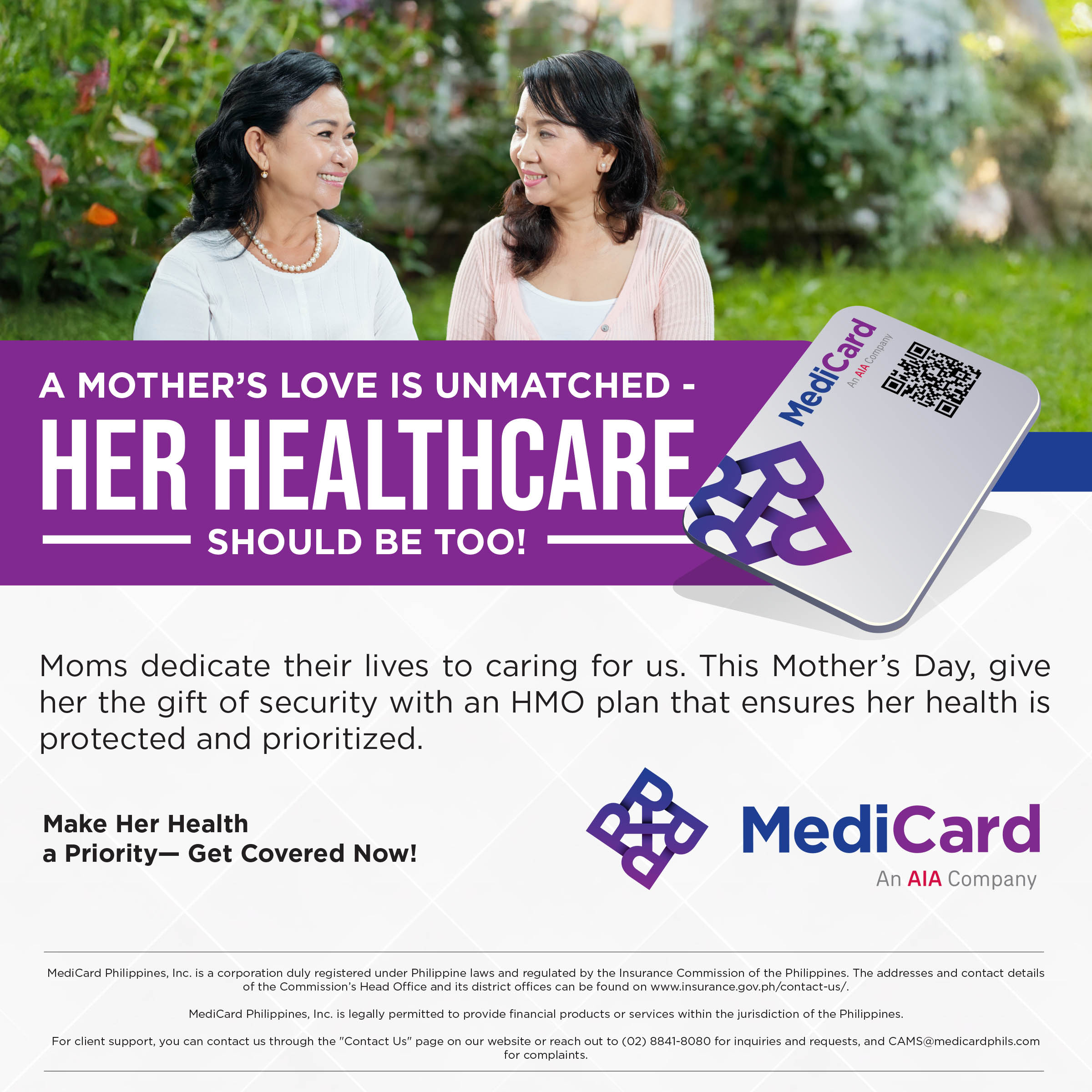MediCard Philippines Facebook ad: Choose a plan that fits your family’s needs-enroll now!