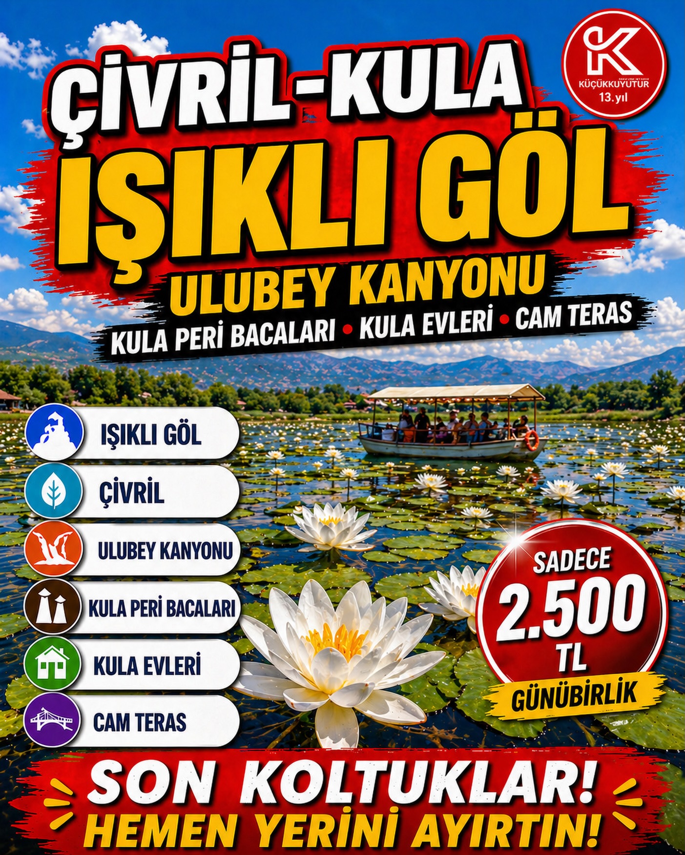 Küçükkuyu Tur Facebook ad: IŞIKLI GÖL SENİ BEKLİYOR… SEN HAZIR MISIN?