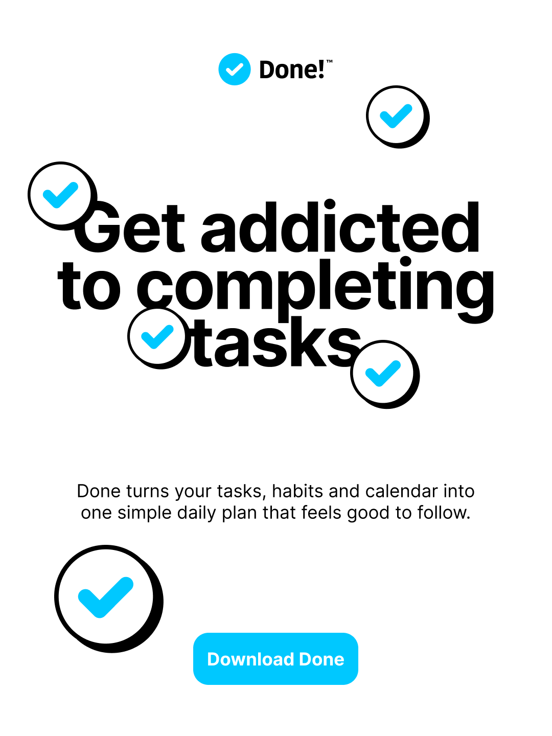 Done - Happy Productivity App Facebook ad from Jul 30, 2026