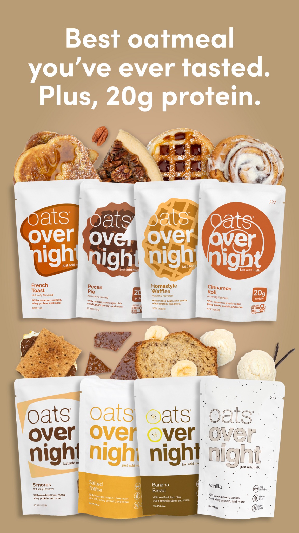 Oats Overnight Facebook ad