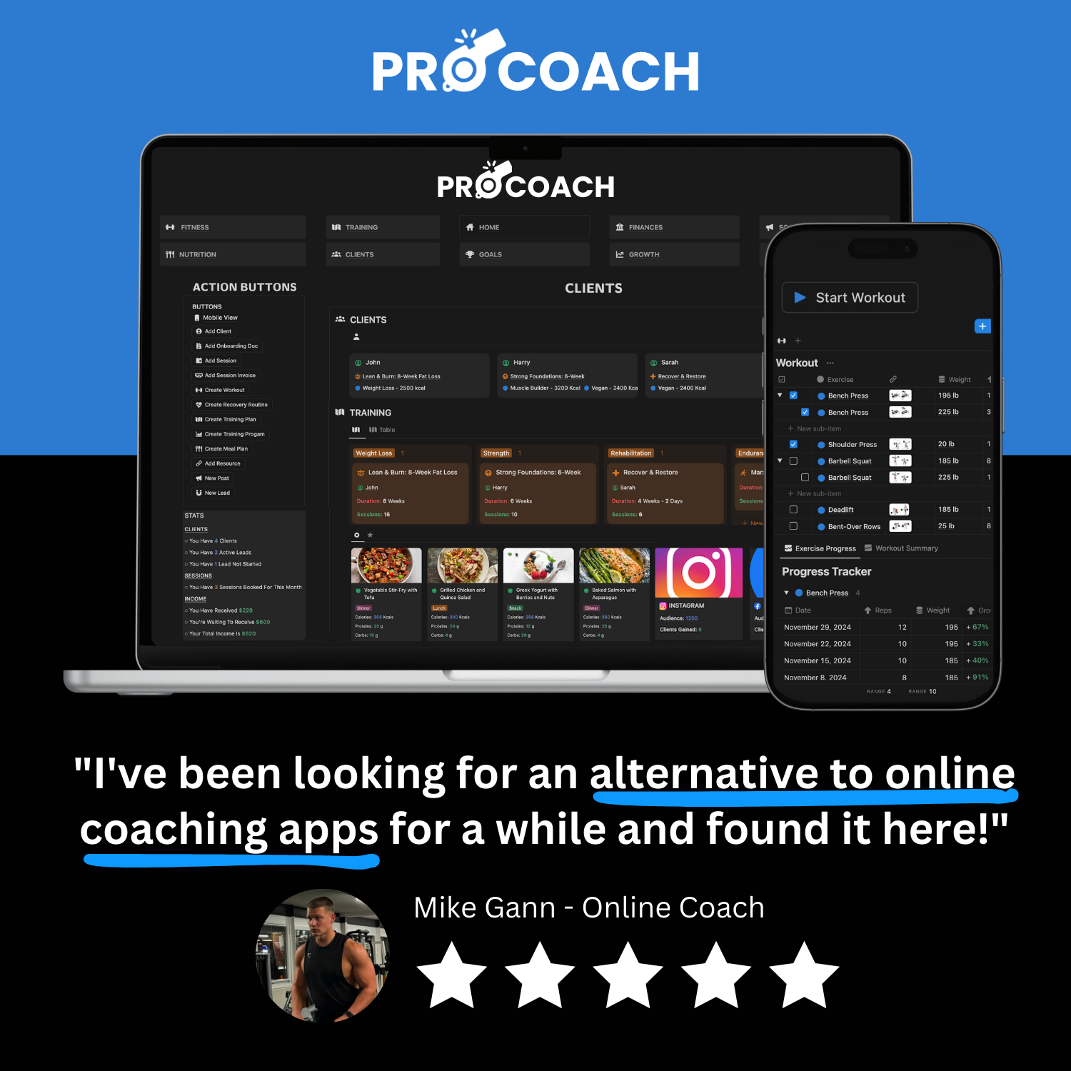 PRO COACH Facebook ad: Get 39% OFF Lifetime Access!