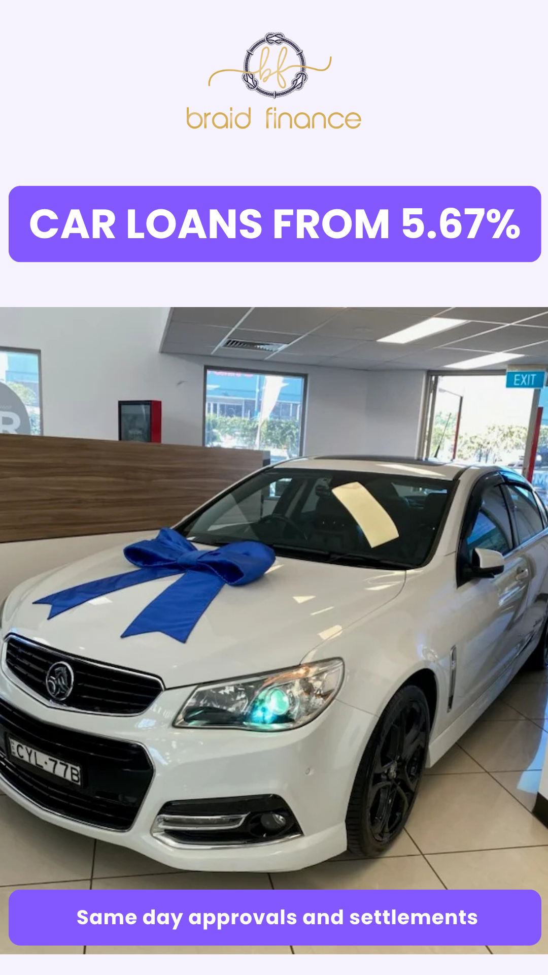 Braid Finance Facebook ad