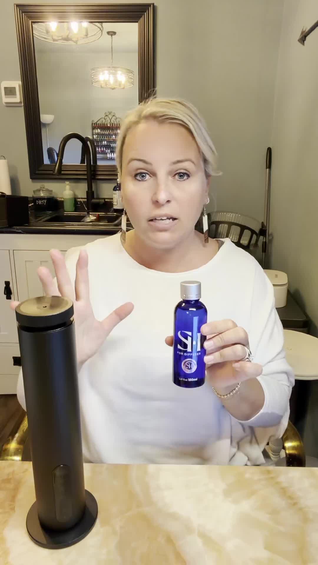 Scent Horizon Facebook ad: The moment before anyone speaks, your home already…