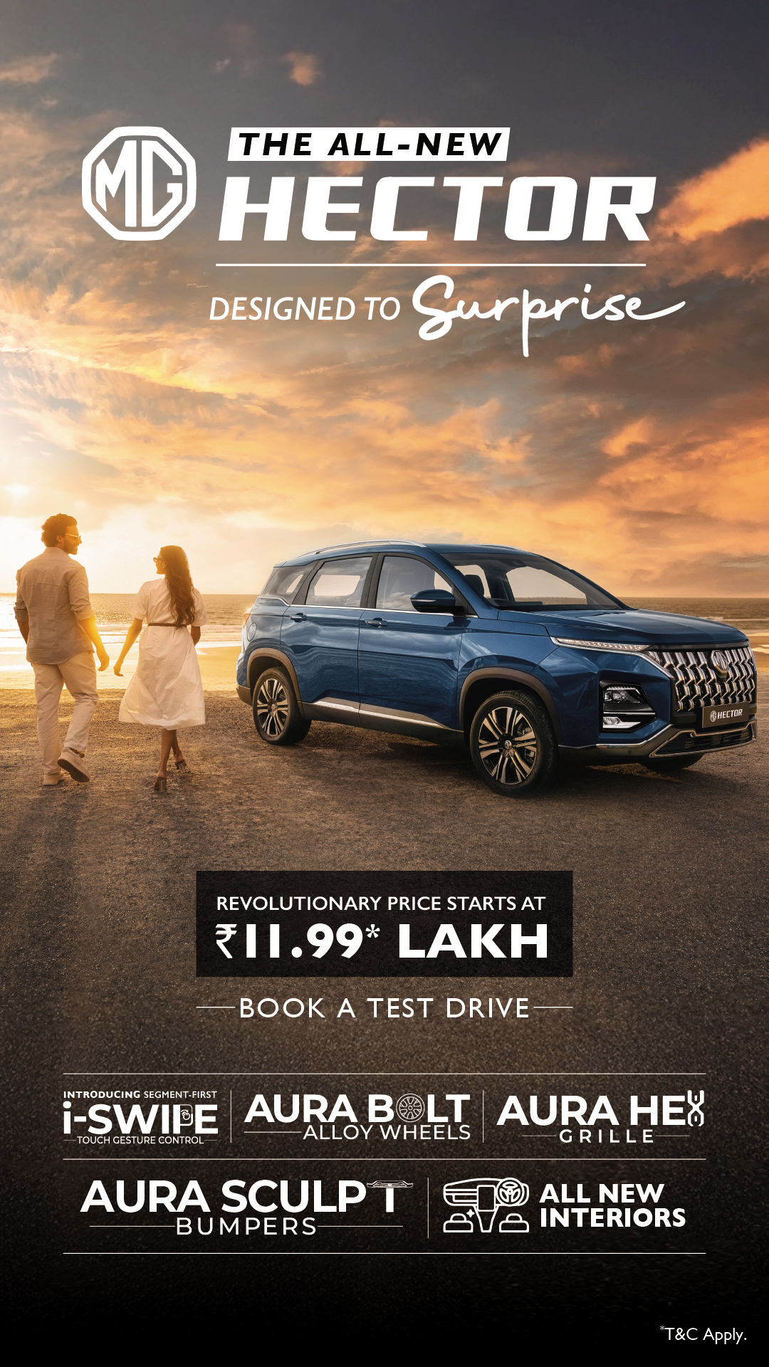 Morris Garages India Facebook ad: Designed to Surprise