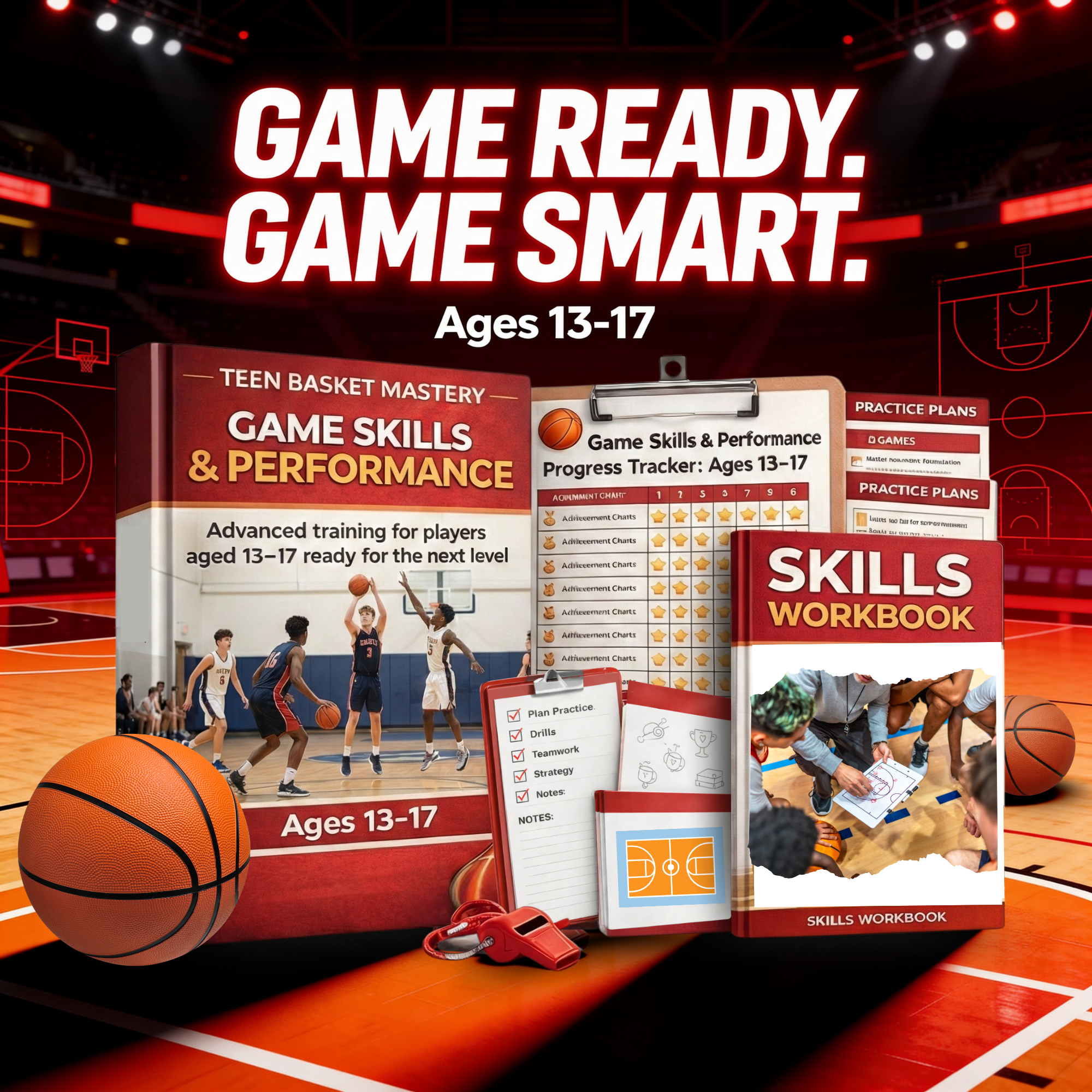 Sports Mastery Hub Facebook ad: Basketball Training for Players Ages 13-17