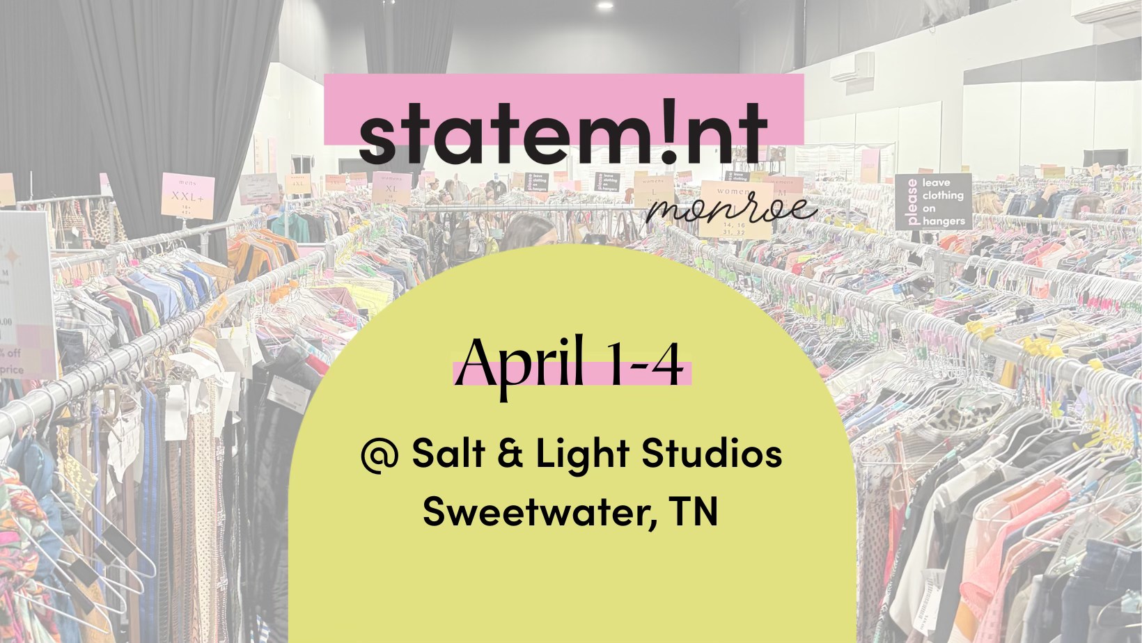 Statemint Monroe Facebook ad: Statemint Monroe Spring Pop-Up