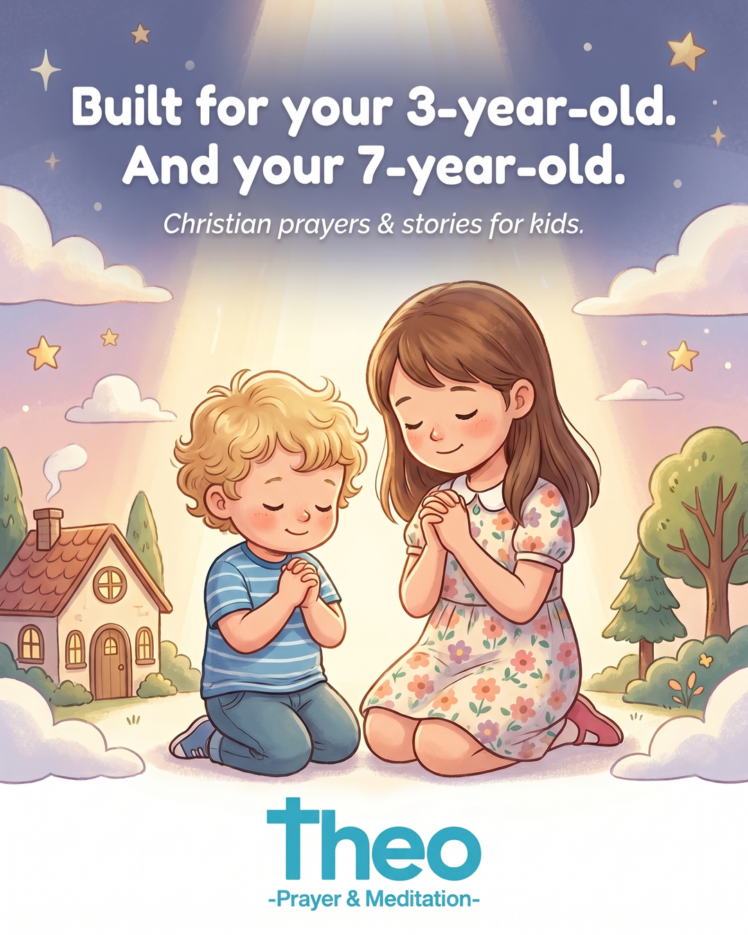Theo: Prayer & Meditation Facebook ad