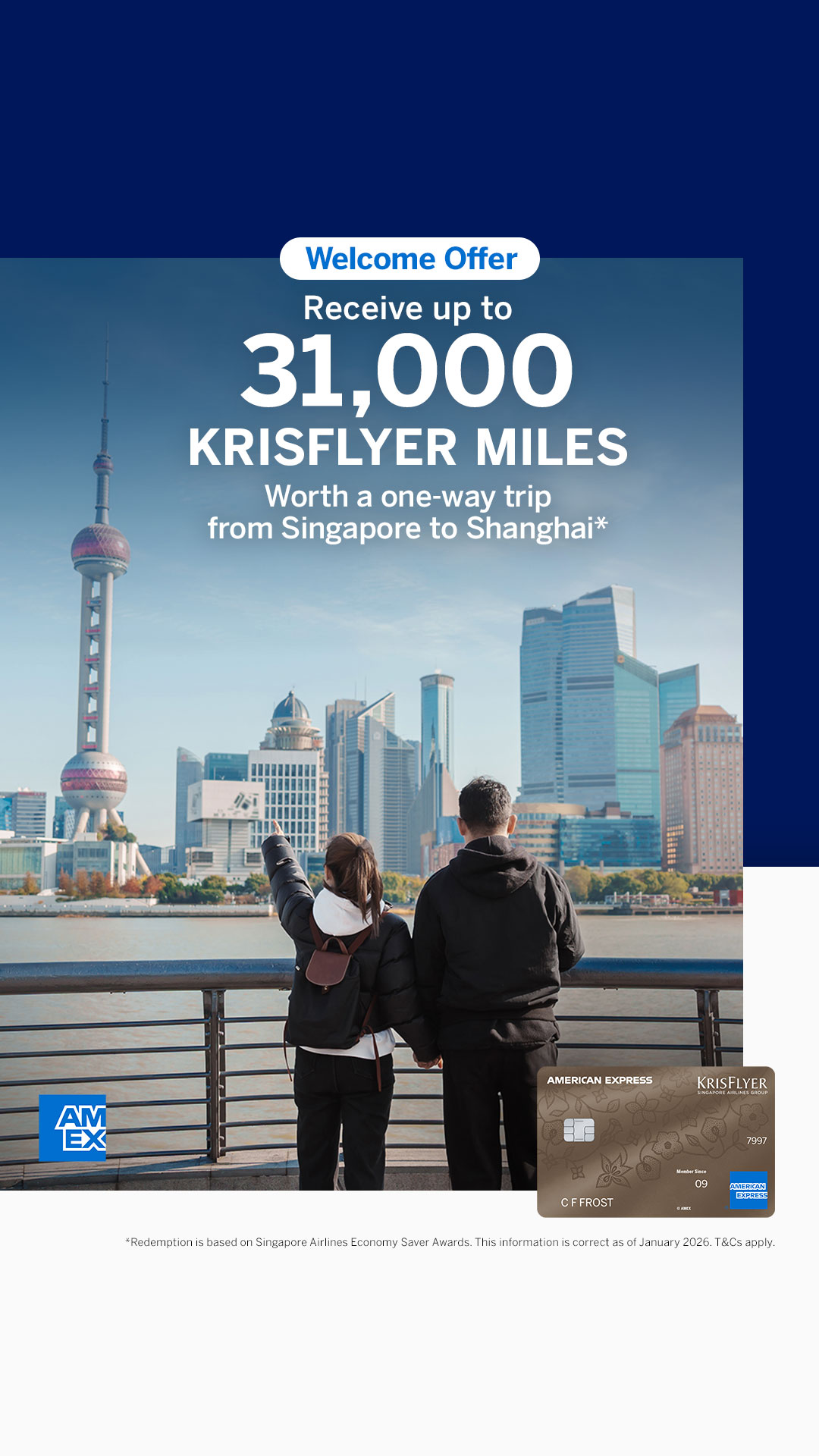 American Express Facebook ad from Feb 23, 2026