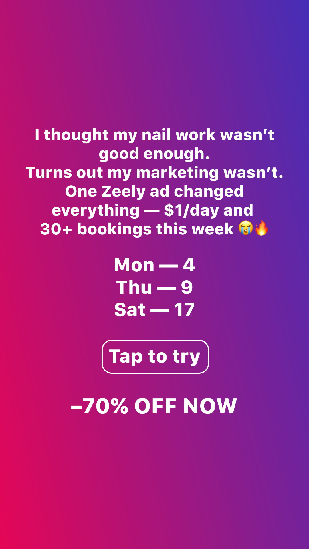 Zeely Facebook ad