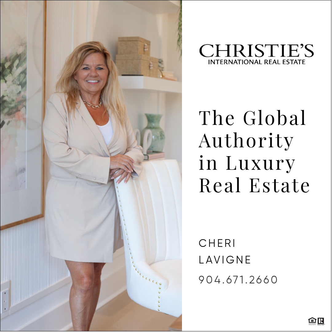 Cheri LaVigne - Saint Johns Realtor Facebook ad: Christies International Real Estate