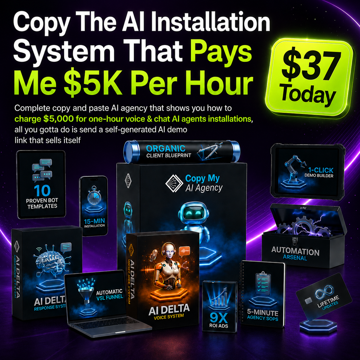Zalo Kabche Facebook ad: Copy My AI Agency Just $37 Today
