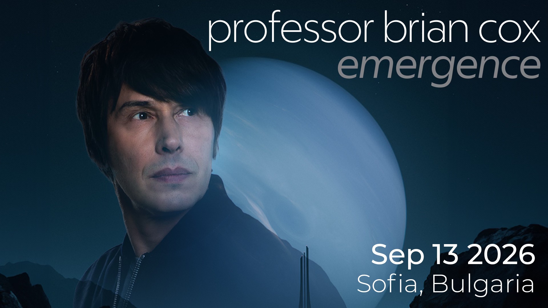 The Comedy Club Sofia / Stand Up Comedy / Стендъп Комеди Клуб София Facebook ad: Professor Brian Cox Live in Sofia - Emergence