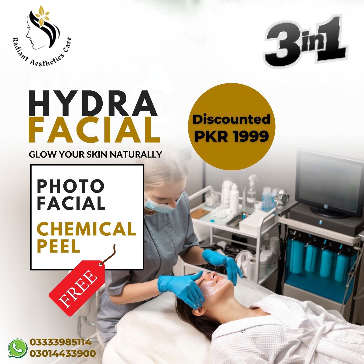 Radiant Beauty Lounge Facebook ad