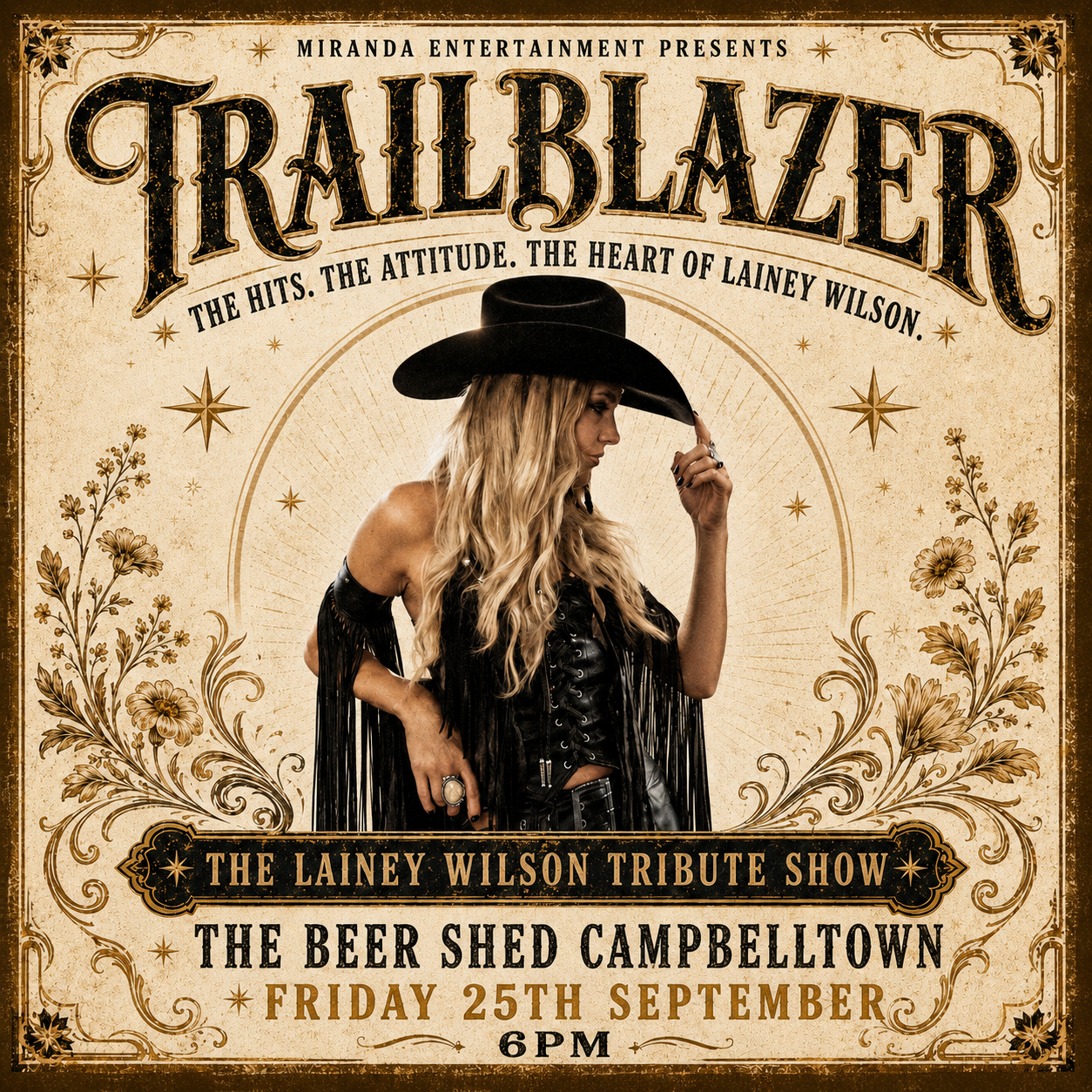 Trailblazer - Lainey Wilson Tribute Facebook ad: THE BEER SHED BREWING CO. | TRAILBLAZER - THE LAINEY…