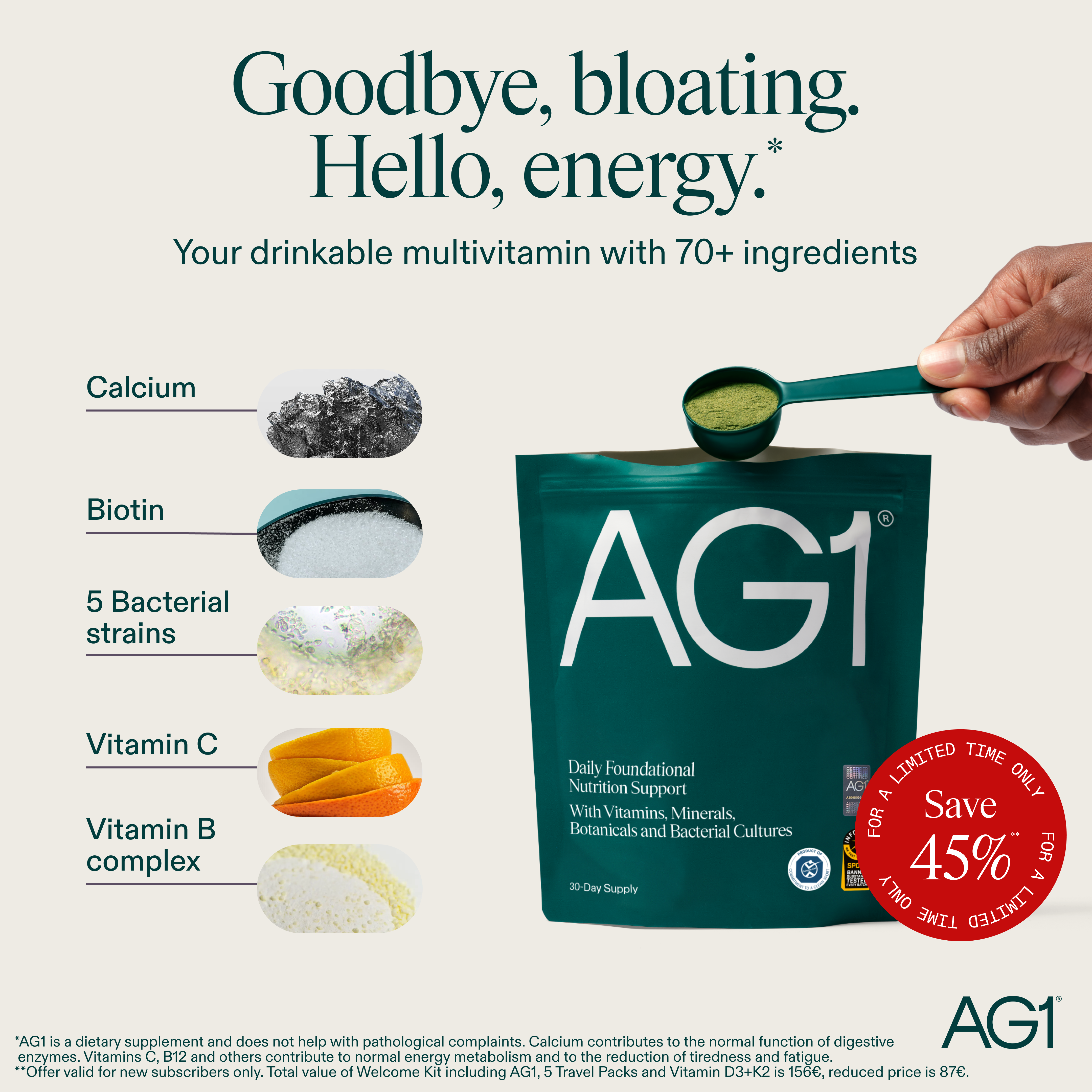 AG1 by Athletic Greens Facebook ad