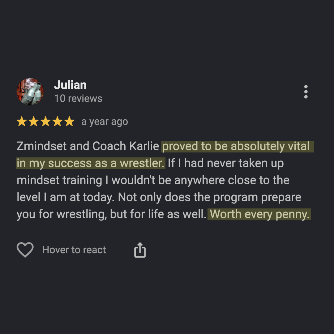 Wrestling Mindset Facebook ad
