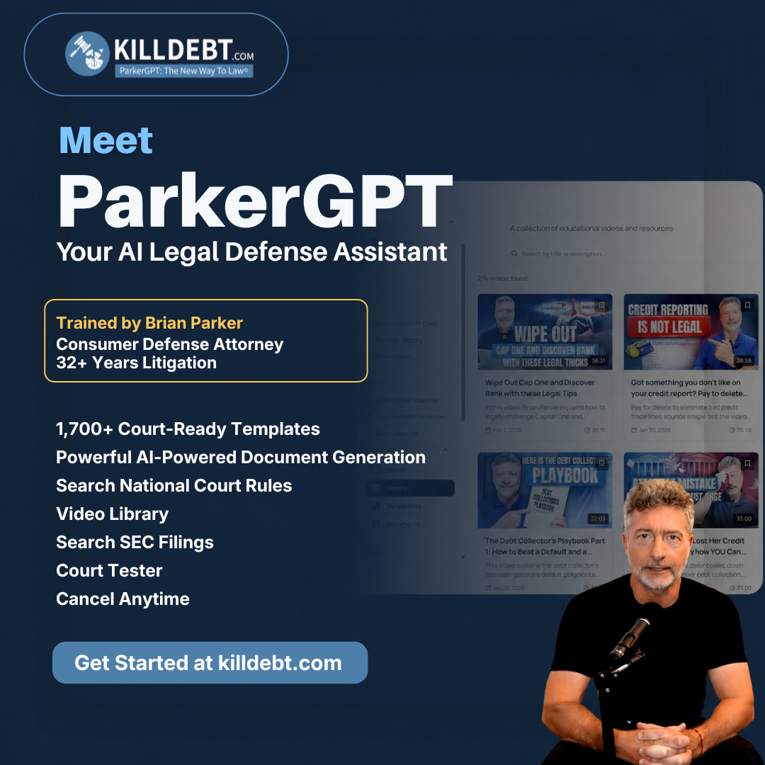Collection Stopper Facebook ad: Meet Your Self-Defense Legal AI Assistant