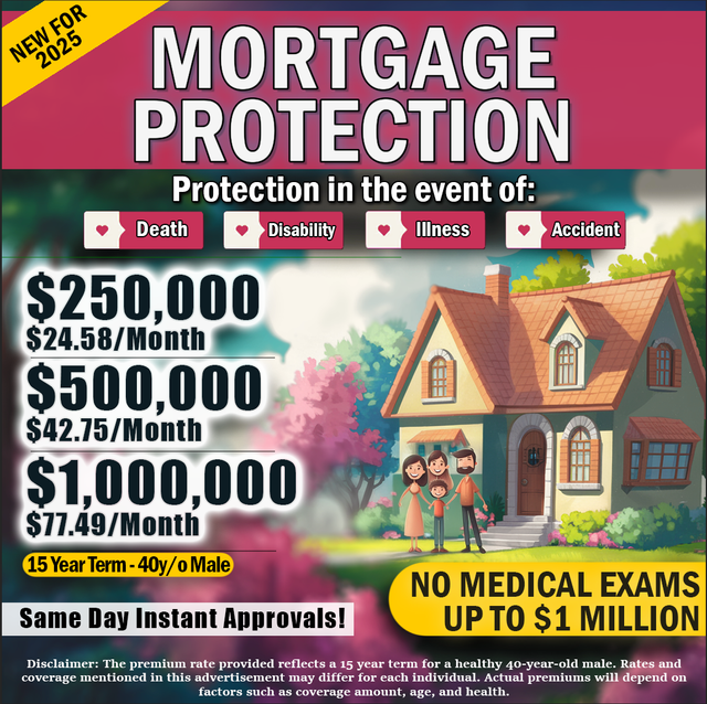 Mortgage Protection Facebook ad