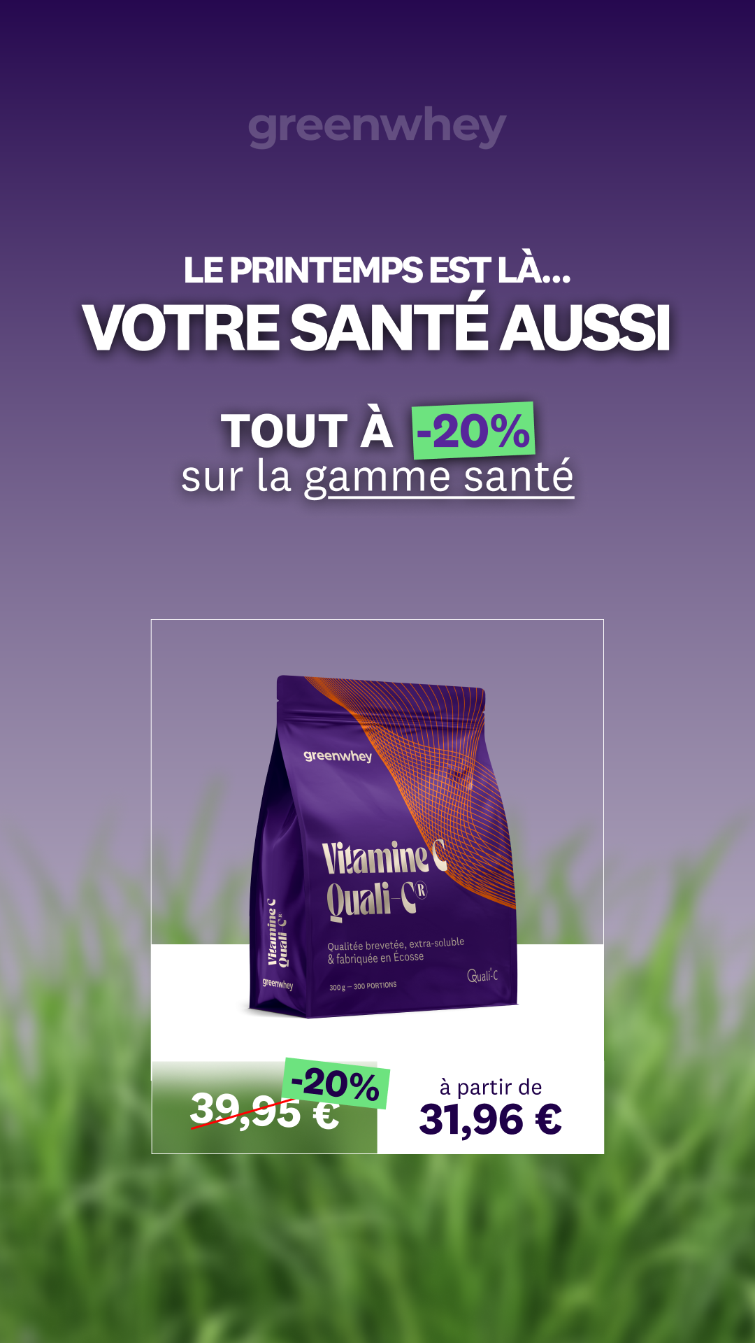 greenwhey Facebook ad