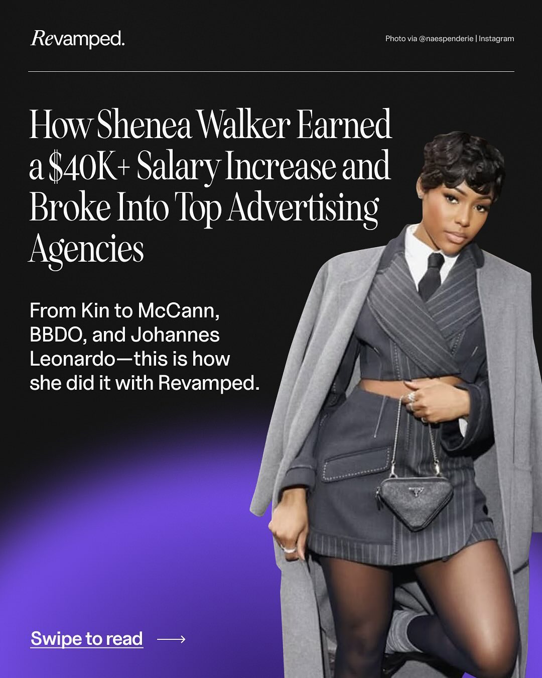 revampedcp Facebook ad: When Shenea came to Revamped in 2020, she…