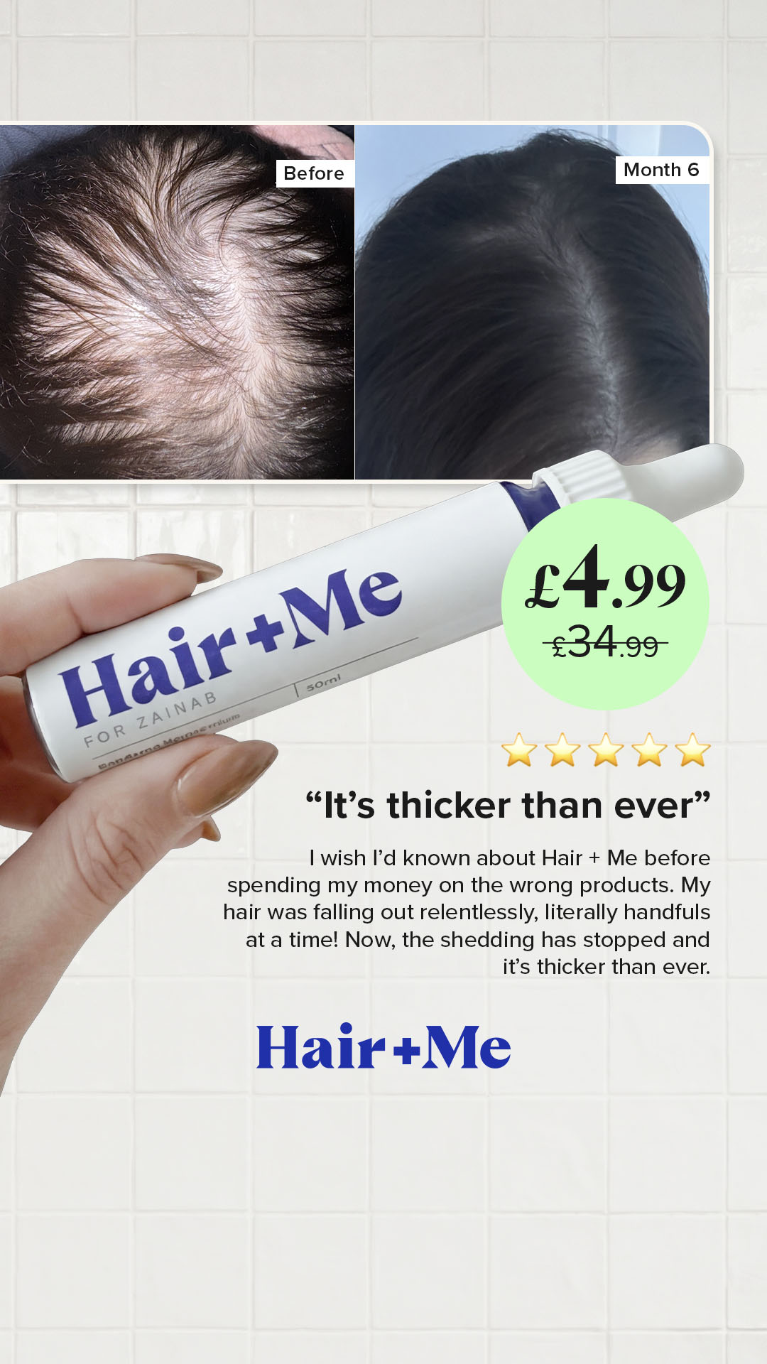 Hair + Me Facebook ad